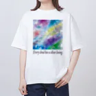 夜の闇に、色の魔法をかけながら。のEvery cloud has a silver lining. オーバーサイズTシャツ