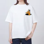 LalaHangeulの穴からひょっこり狐さん Oversized T-Shirt