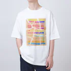 のんつ屋のゴミと絵の具と選択 Oversized T-Shirt