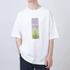 家の中の蛙 SUZURI店／森本の緩やかと穏やかは違う（縦長） Oversized T-Shirt