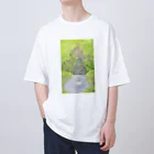 家の中の蛙 SUZURI店／森本のじっとしていたい Oversized T-Shirt