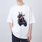 たゆたゆのバイクに乗る猫 Oversized T-Shirt