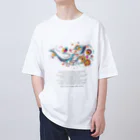 鳥救うSUZURIの『ソーダ水からうまれたとり』【寄付付き商品】 オーバーサイズTシャツ