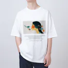 鳥救うSUZURIの『こんなところにオレンジ』【寄付付き商品】 オーバーサイズTシャツ