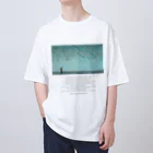 鳥救うSUZURIの『雨の日にまちあわせ』【寄付付き商品】 オーバーサイズTシャツ