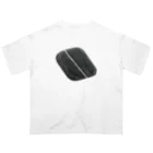shimmy_sのflat stone with white lines　 Oversized T-Shirt