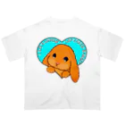 LalaHangeulのLop eared rabbit(ロップイヤーラビット) 英語バージョン オーバーサイズTシャツ