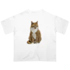 ぼくのねこのぼくのねこ オーバーサイズTシャツ