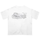 ariariartの世界でもっとも孤独なクジラとラジオ【チャリティー】 Oversized T-Shirt