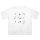 kiki25のカモメたちとマリンライフ オーバーサイズTシャツ