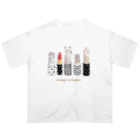 トコロコムギのときめき☆リップスティックにゃんこ Oversized T-Shirt