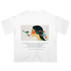 鳥救うSUZURIの『こんなところにオレンジ』【寄付付き商品】 オーバーサイズTシャツ