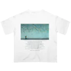 鳥救うSUZURIの『雨の日にまちあわせ』【寄付付き商品】 オーバーサイズTシャツ