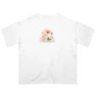 hobby58 SHOPのflower No,3 オーバーサイズTシャツ