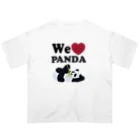 キッズモード某のwe love パンダ オーバーサイズTシャツ