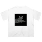 たかはしの店の黒猫のジジ オーバーサイズTシャツ