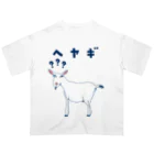 NIKORASU GOの＜ドラマ衣装着用デザイン＞ユーモアダジャレデザイン「へヤギ」 Oversized T-Shirt