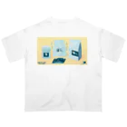 Teal Blue CoffeeのCOFFEE GIFT -Chocolate- YELLOW Ver. オーバーサイズTシャツ