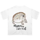 LalaHangeulのNamaqua rain frog(なまかふくらがえる) 英語バージョン オーバーサイズTシャツ