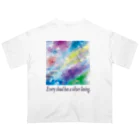 夜の闇に、色の魔法をかけながら。のEvery cloud has a silver lining. オーバーサイズTシャツ