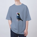harupink🌸ペット似顔絵illustの文鳥の王様 Oversized T-Shirt