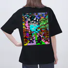 Ａ’ｚｗｏｒｋＳの宇宙人類皆兄弟 VERTICAL Oversized T-Shirt