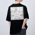 Ａ’ｚｗｏｒｋＳのSKULL&BONE TRIBAL GRUNGE WHT ON CONCRETE Oversized T-Shirt