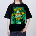 jesus_yutakaの JESUS STREAMING CREW T  Oversized T-Shirt