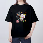 旅猫王子れぉにゃん👑😼公式(レイラ・ゆーし。)の夏な【麦茶ごくごく☆れぉにゃん】 Oversized T-Shirt