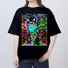 Ａ’ｚｗｏｒｋＳの宇宙人類皆兄弟 VERTICAL Oversized T-Shirt