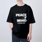 young.moのPEACE OF MIND BLACK オーバーサイズTシャツ