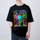 Ａ’ｚｗｏｒｋＳの宇宙人類皆兄弟 VERTICAL Oversized T-Shirt