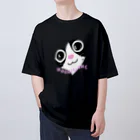 黒猫たんとちゃんのハチワレ Oversized T-Shirt