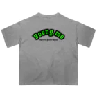 young.moのCOLLEGE LOGO WHITE Oversized T-Shirt