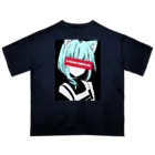 HTNSCMRSAS（shiroen）の電脳猫耳少女 オーバーサイズTシャツ