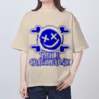 Ａ’ｚｗｏｒｋＳのニコちゃんクロスボーン BLU オーバーサイズTシャツ