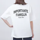 Kicks FamのIMPORTANTE-FAMIGLIA　ひげめがね オーバーサイズTシャツ