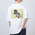 すんと一緒。のシュナウザーの男の子 オーバーサイズTシャツ