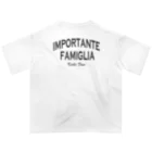 Kicks FamのIMPORTANTE-FAMIGLIA　ひげめがね オーバーサイズTシャツ