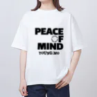 young.moのPEACE OF MIND WHITE オーバーサイズTシャツ