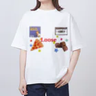 Looseのピザパアメリカン オーバーサイズTシャツ