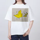 にゃんのふしぎなとり オーバーサイズTシャツ