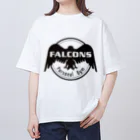 Personal Gym FALCONSのチームFALCONSブラック オーバーサイズTシャツ
