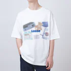 Looseのくまくまブルー オーバーサイズTシャツ