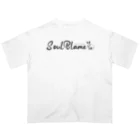 SOULBLAMEのRABBIT LOGO BLACK IN WHITE オーバーサイズTシャツ