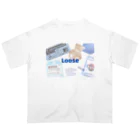 Looseのくまくまブルー オーバーサイズTシャツ