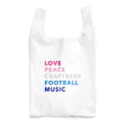 KAWAGOE GRAPHICSの愛と平和とビールとサッカーと音楽 Reusable Bag