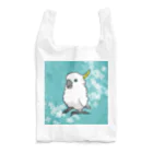 white-cockatooの花とキバタン Reusable Bag