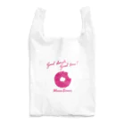 ミサキドーナツ 公式 SUZURI店のgood donuts good time!ロゴ入り エコバッグ