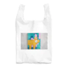 little pandaの「自分の事をシマウマと勘違いしているアルパカの肖像画」 Reusable Bag